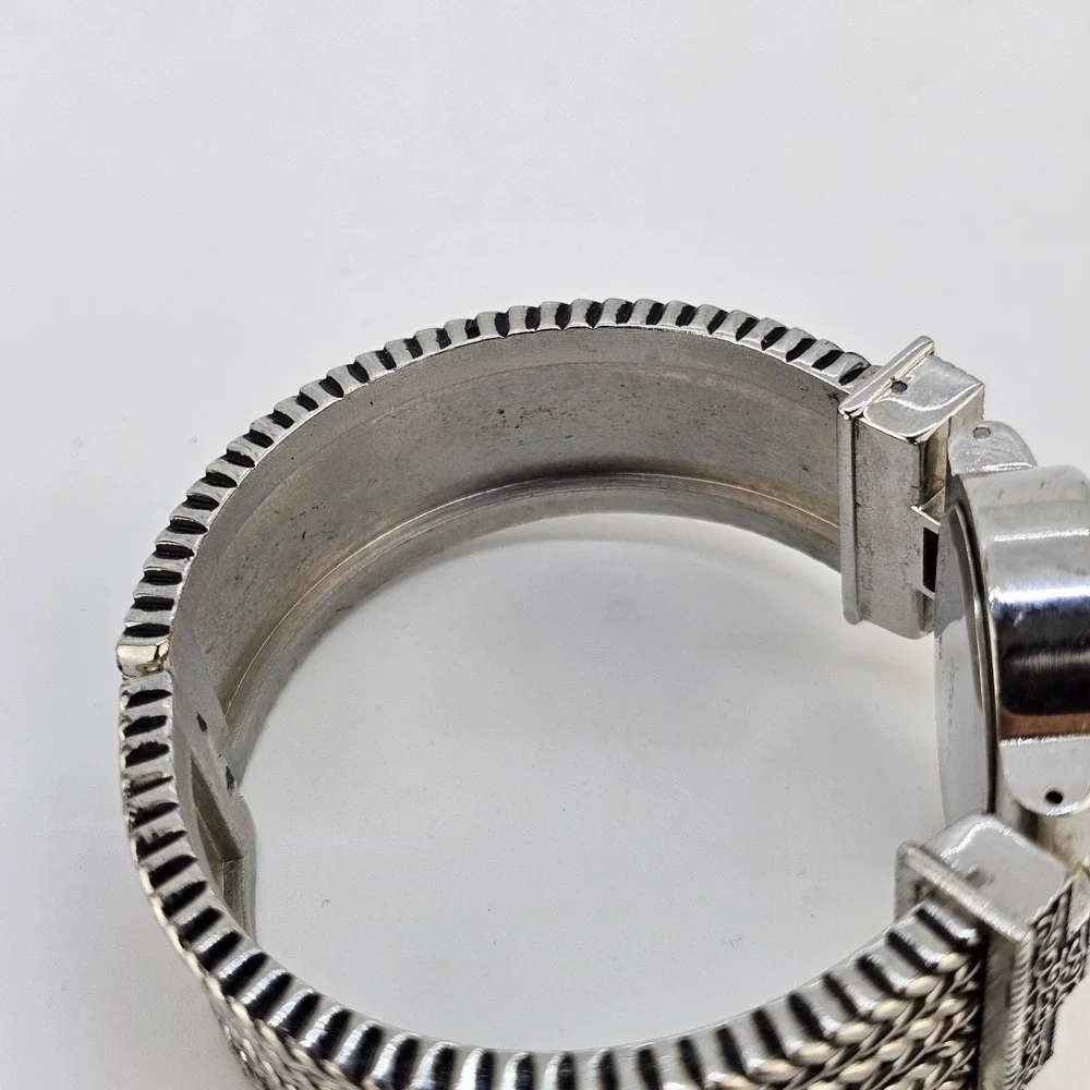 Cuff Women's Watch 34MM Brown Dial Two Tone Bracelet 6